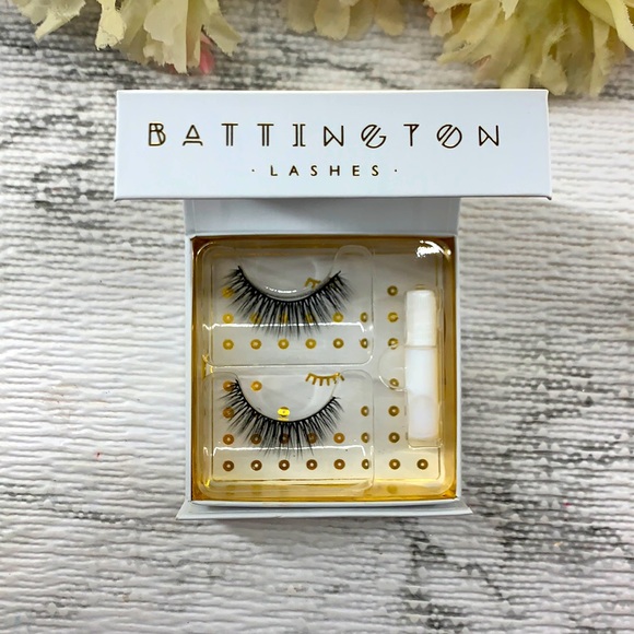 Battington Beauty! Monroe Reusable 3D Silk Full Lashes + Glue SET! NEW! - Picture 1 of 14